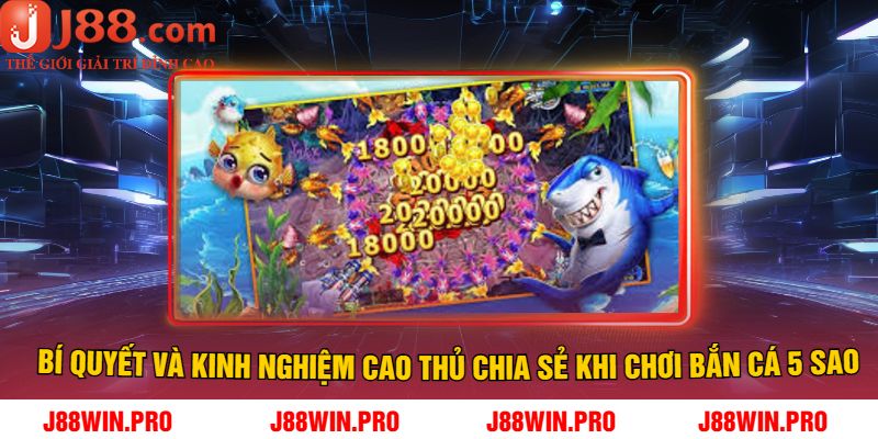 Bí quyết và kinh nghiệm Cao Thủ chia sẻ khi chơi bắn cá 5 sao